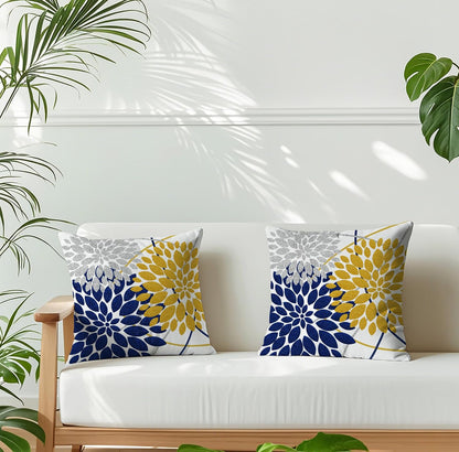Decorative Throw Pillow Covers - Set of 2 Farmhouse Cushion Covers