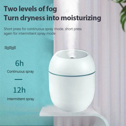 Cool Mist Humidifier with LED Light - Quiet Bedroom Air Humidifier
