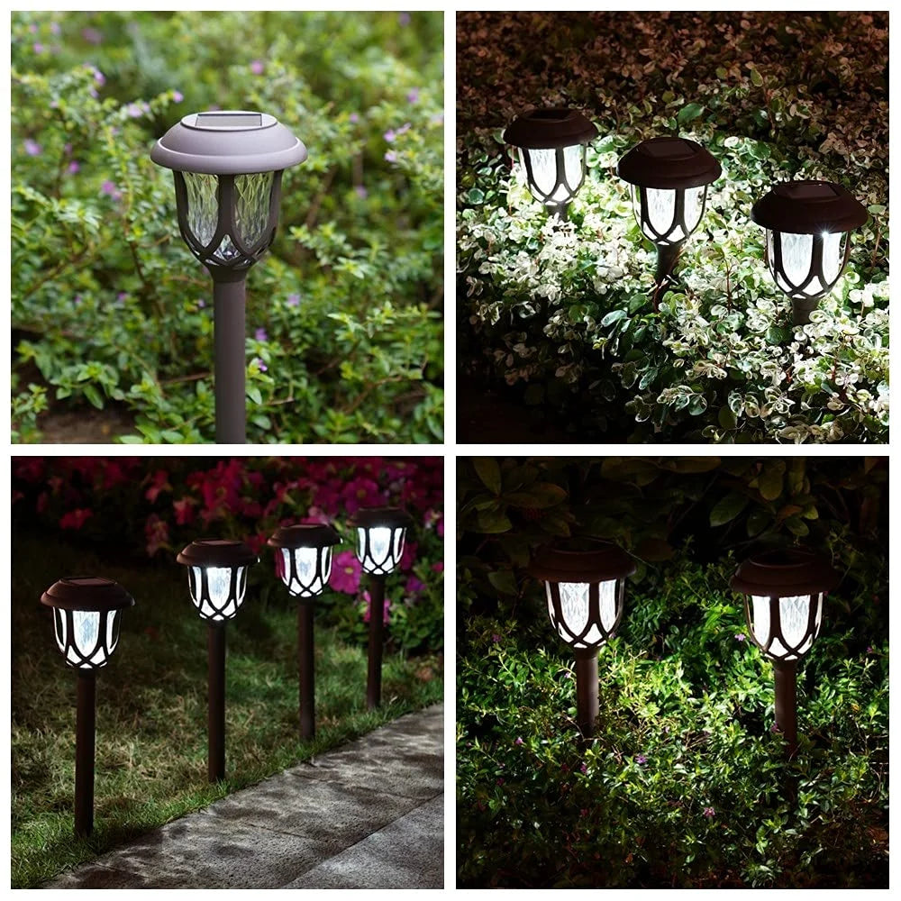 Solar Pathway Lights - 10-Pack Outdoor Garden Walkway Lights