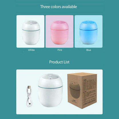 Cool Mist Humidifier with LED Light - Quiet Bedroom Air Humidifier