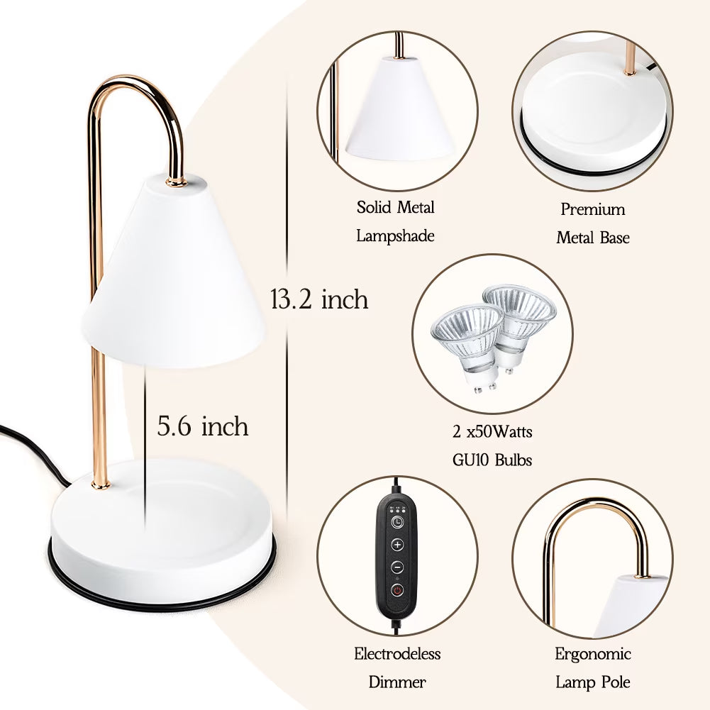 Flameless Candle Warmer Lamp - Dimmable Wax Melt Light