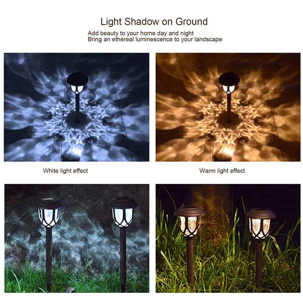 Solar Pathway Lights - 10-Pack Outdoor Garden Walkway Lights