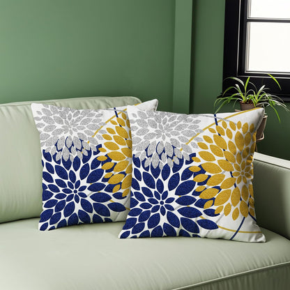 Decorative Throw Pillow Covers - Set of 2 Farmhouse Cushion Covers
