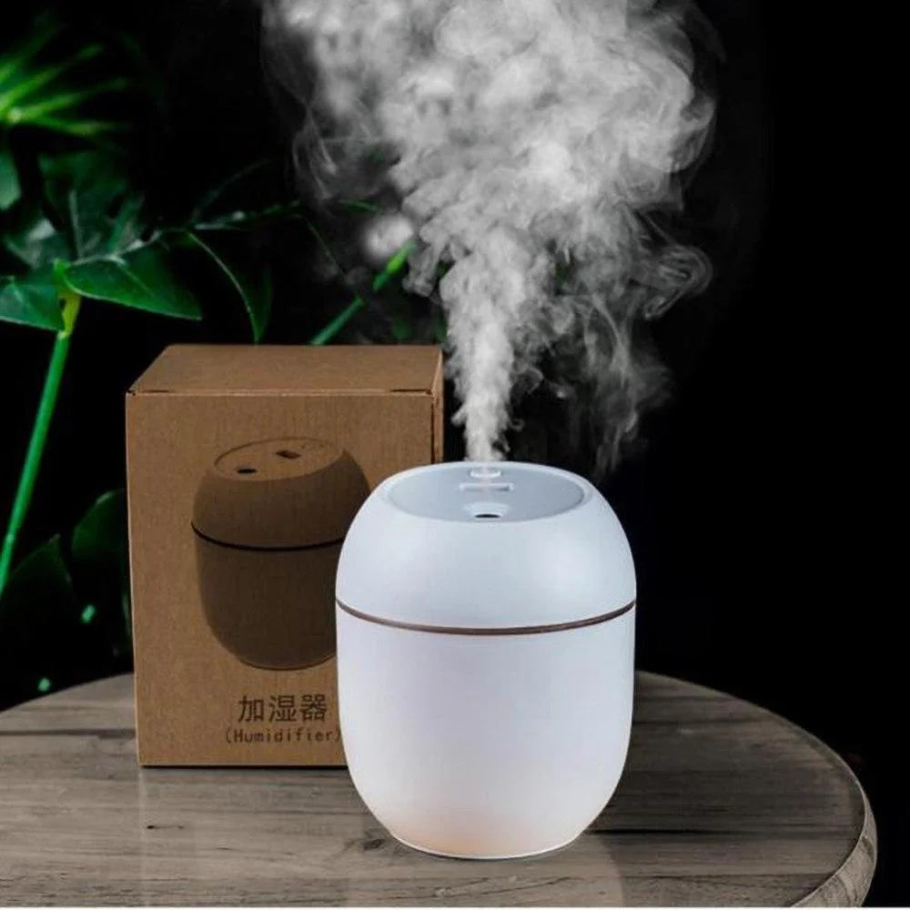 Cool Mist Humidifier with LED Light - Quiet Bedroom Air Humidifier