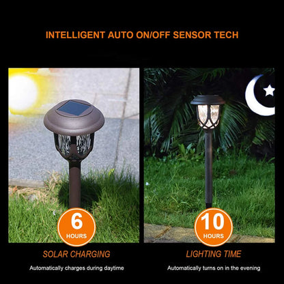 Solar Pathway Lights - 10-Pack Outdoor Garden Walkway Lights
